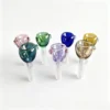 glass bowls with multiple colors