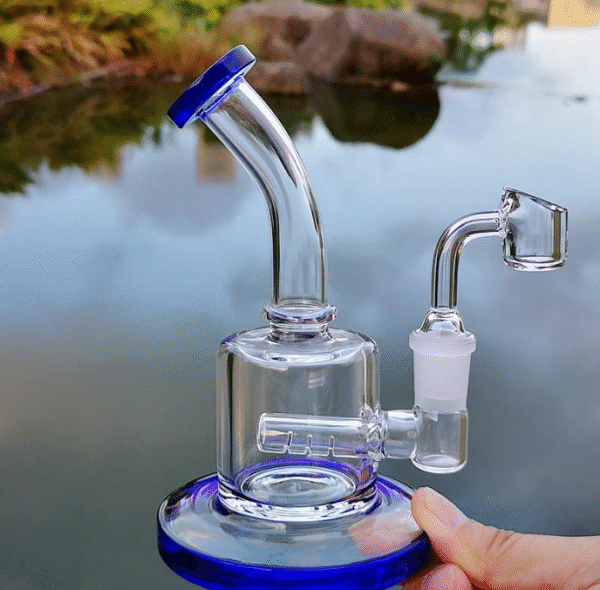 Glass Dab Rig | Water Pipe Thick Glass Oil Rigs With Quartz Banger