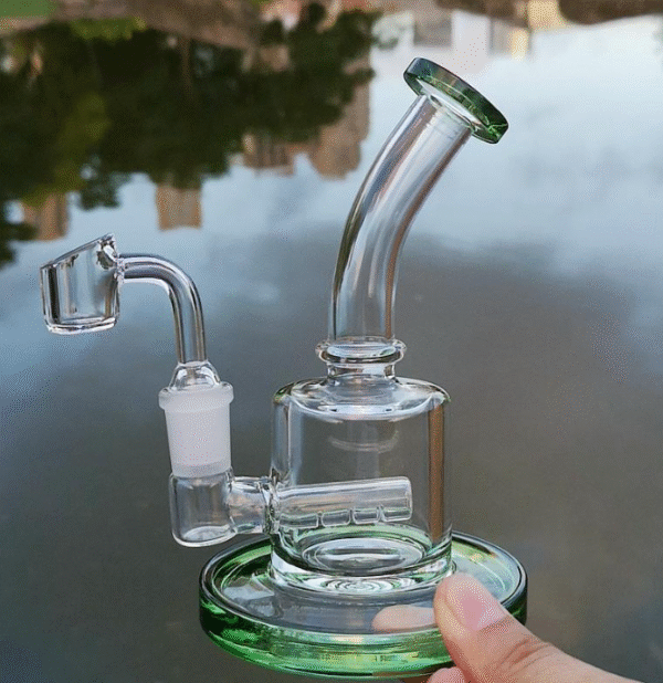 Glass Dab Rig | Water Pipe Thick Glass Oil Rigs With Quartz Banger
