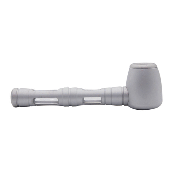 Zinc Alloy Glass Metal Smoking Pipe Detachable Portable 2 Pack
