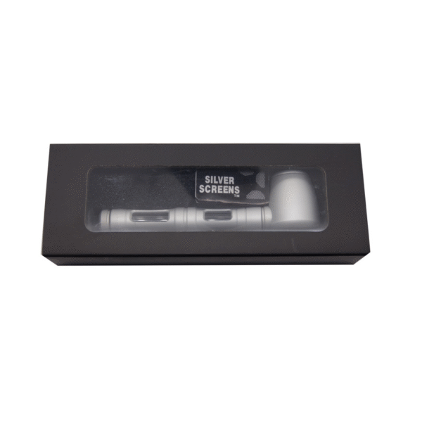 Zinc Alloy Glass Metal Smoking Pipe Detachable Portable 2 Pack
