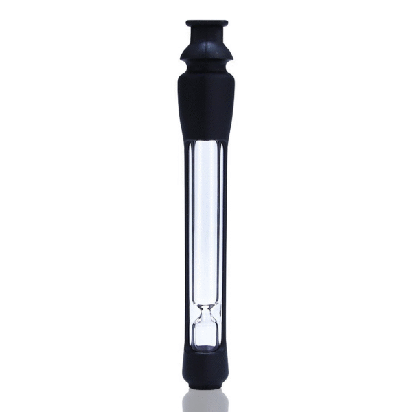 Colorful glass smoking pipe black