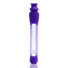 Colorful glass smoking pipe purple