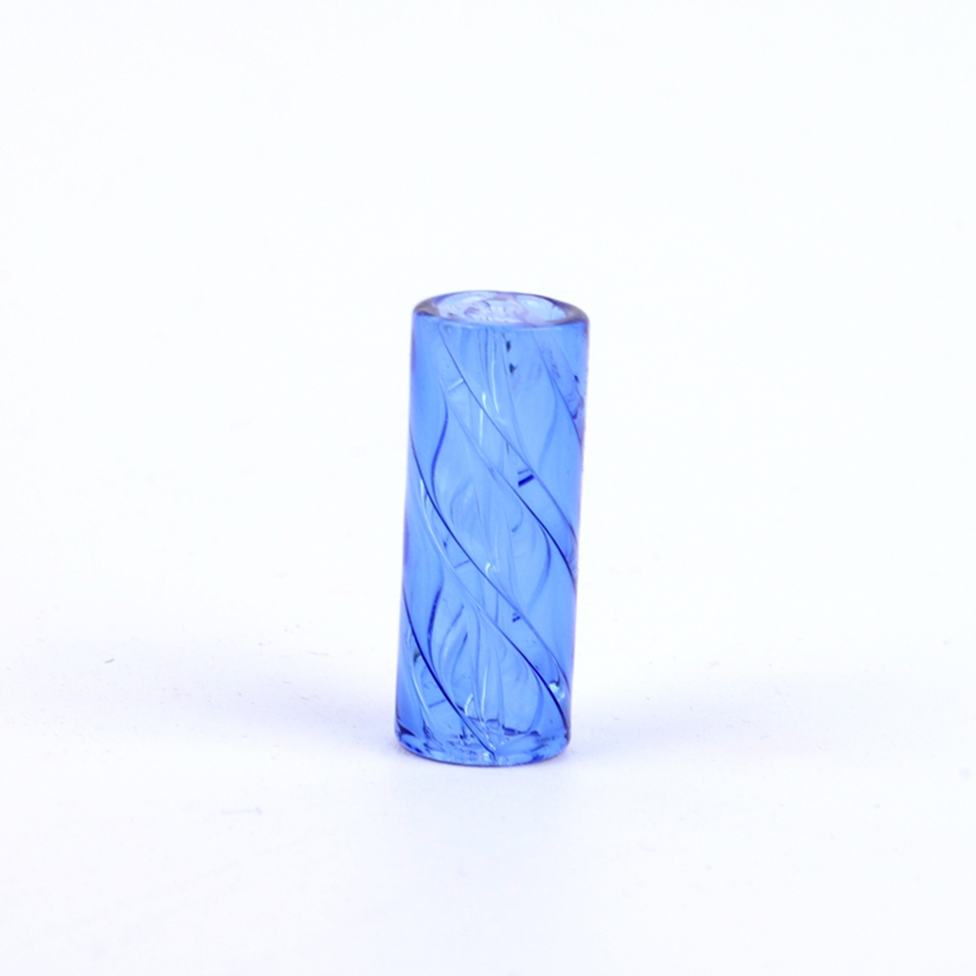 glass-tip-blue Inner Triangle Spiral Glass Filter Tips Mouthpiece Smoking Accessories 3 Pack