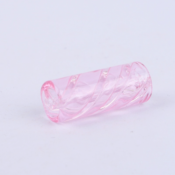 glass-tip-pink Inner Triangle Spiral Glass Filter Tips Mouthpiece Smoking Accessories 3 Pack
