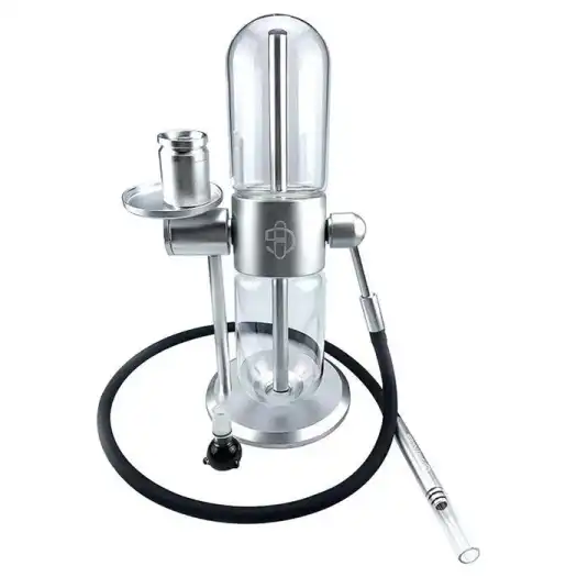 gravity-hookah-silver-g gravity bong silver