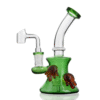 Glass Dab rig with 14mm Glass Banger Water Pipe Recycler Oil Rigs