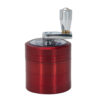 40MM 4-layer Weed Grinder Manual Aluminum Herb Mill Spice Crusher red