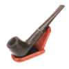 Handmade Ebony Wooden Pipe Classic Curved Pipe Straight Handle
