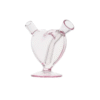 heart-bong-pink-1 Mini Heart Glass Joint Bubbler | Smart Portable Bong Portable Lightweight