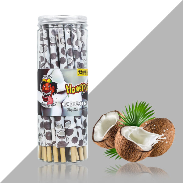 Honeypuff 110MM Classic Pre Rolled Cones Rolling Paper Fruit Flavor 72 Cones