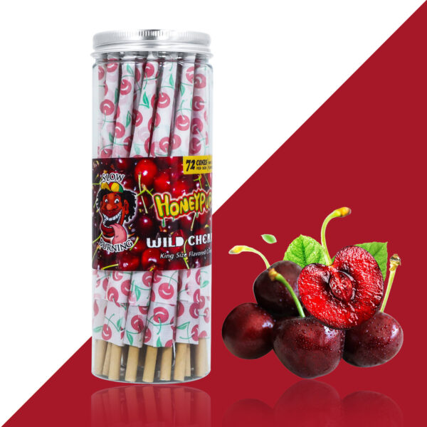 Honeypuff 110MM Classic Pre Rolled Cones Rolling Paper Fruit Flavor 72 Cones