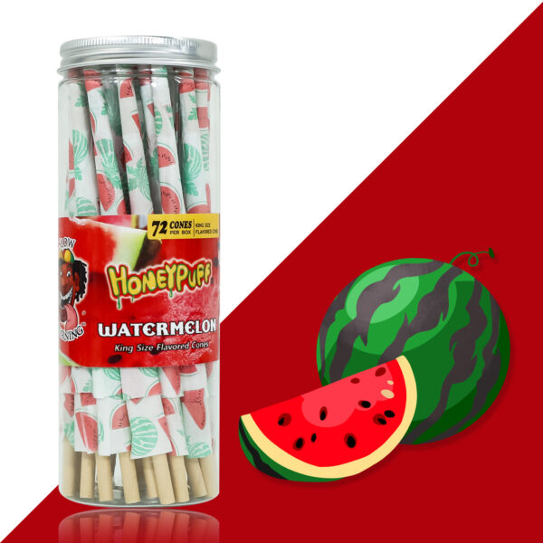 Honeypuff 110MM Classic Pre Rolled Cones Rolling Paper Fruit Flavor 72 Cones