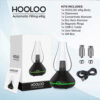 hooloo-erig-vaporizer-black-with-bluetooth-atomizer-box-accessories hooloo erig vaporizer black with wax dry herb atomizers & usb cable & box