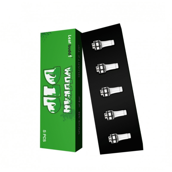 leaf-buddi-wuukah-dip-5-quartz-tip-with-box Leaf Buddi Wuukah Dip Quartz Coil Replacement Tip 5-Pack - Puffingmaster
