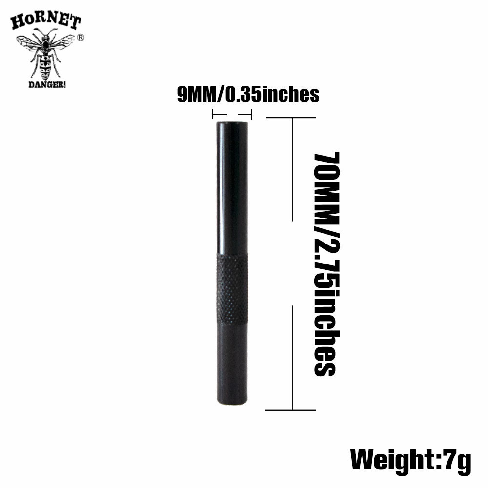 metal tobacco one hitter pipe black with size