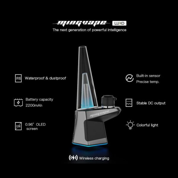 Mingvape Luxo Electric Dab Rig | Waterproof E-Rig with Wireless Charging