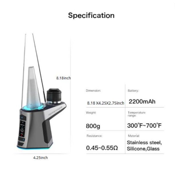 Mingvape Luxo Electric Dab Rig | Waterproof E-Rig with Wireless Charging