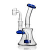 mini-glass-dab-rig-blue-with-14mm-bowl Clear-High Borosilicate Mini Glass Dab Rig with With 14MM Bowl