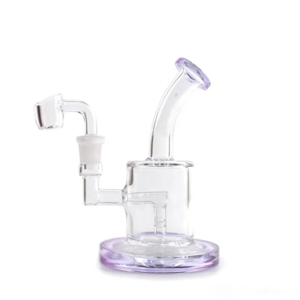 6'' Mini Glass Dab Rig | 5MM Thickness Banger Nail Portable Durable