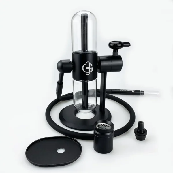 mini-gravity-bong-set-black Mini Gravity Hookah Set black