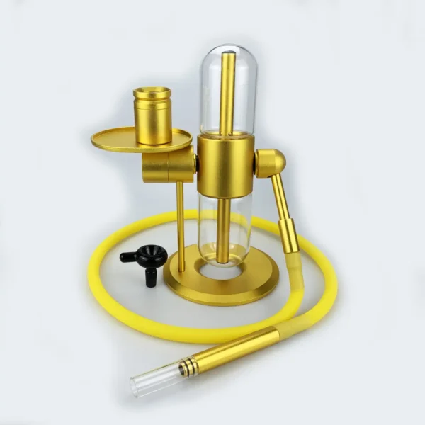 mini-gravity-bong-set-gold Mini Gravity Hookah Set gold