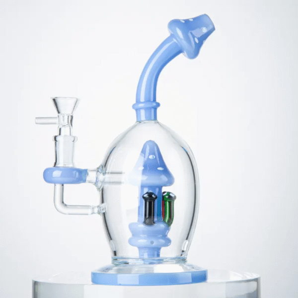Mushroom Bong | Borosilicate Glass Handicraft Smoking Set Hookah Lightweight Portable