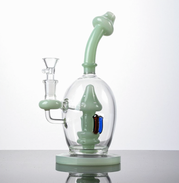 Mushroom Bong | Borosilicate Glass Handicraft Smoking Set Hookah Lightweight Portable