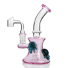 Glass Dab rig with 14mm Glass Banger Water Pipe Recycler Oil Rigs