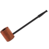Red Black Sandalwood Popeye Pipe Straight Solid Wooden Pipe 2 Pack