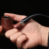 Handmade Wooden Pipe Filter Curved Pipe Smoking Set Portable