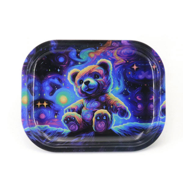 Tinplate Rolling Tray 18 x 14 cm Metal Storage Organizer Smoking Accessory