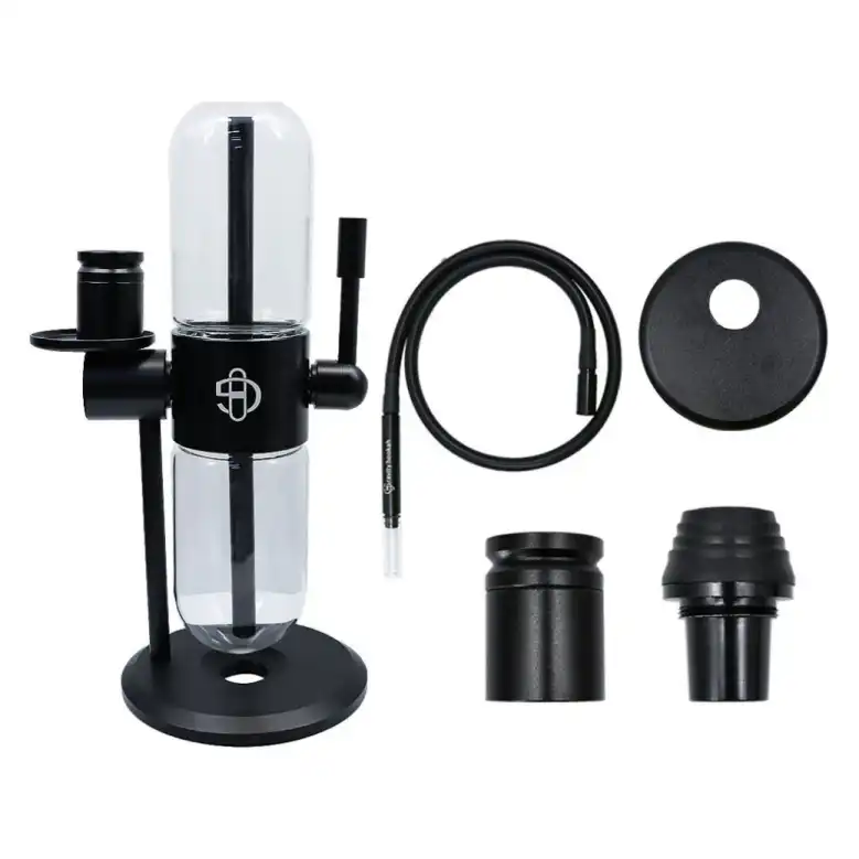 rotating gravity bong black with accessories