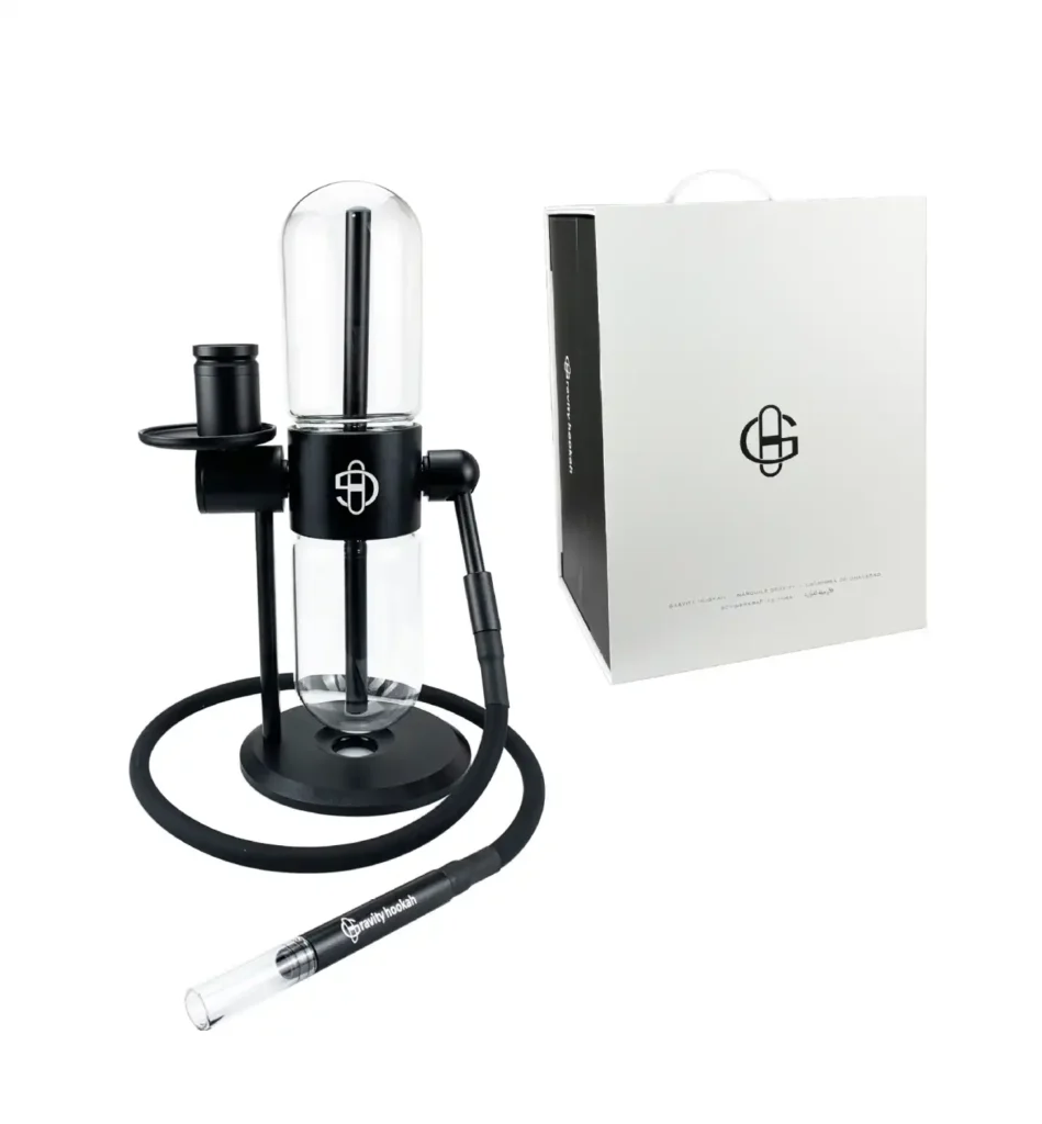 rotating gravity bong black with box