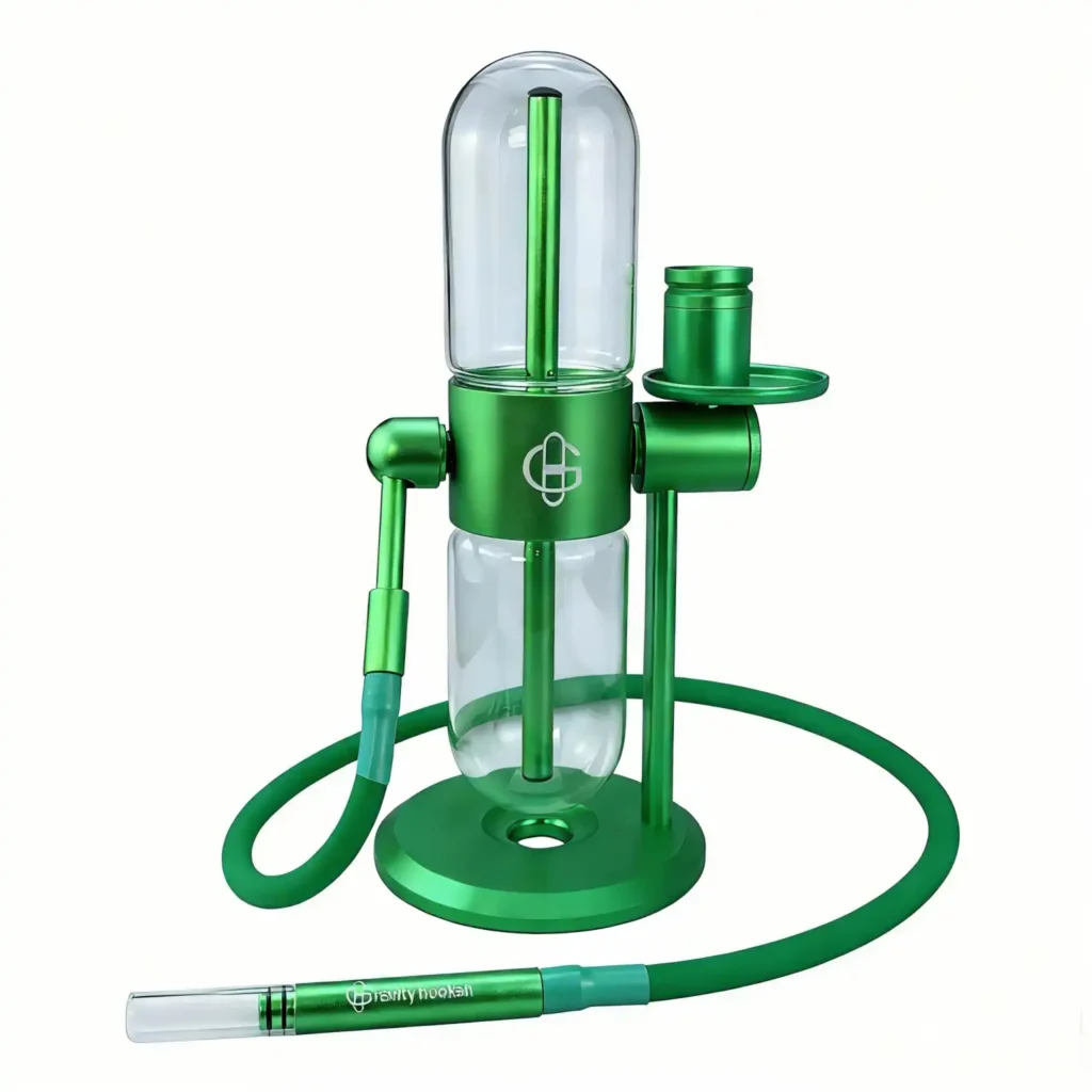 rotating gravity bong green