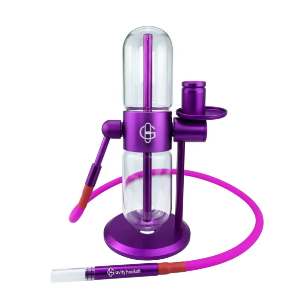 rotating-gravity-bong-purple-g-logo rotating gravity bong purple