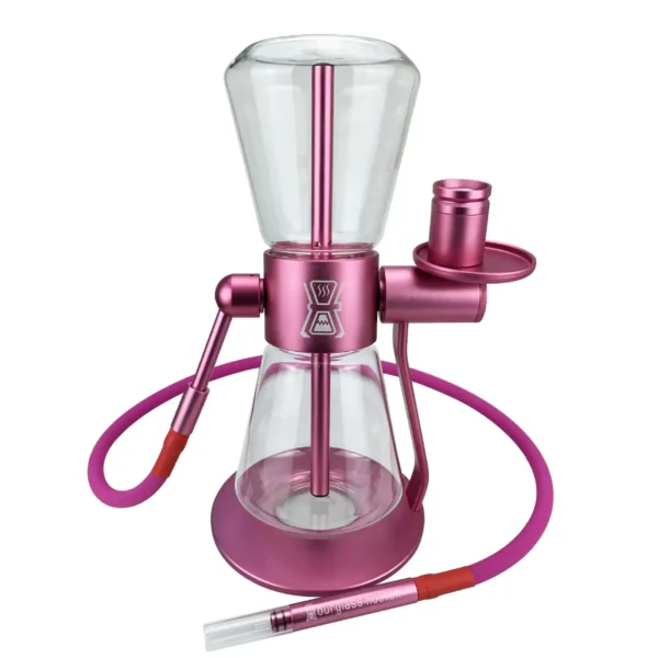 Sandglass Rotating Gravity Bong pink