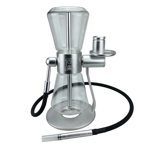 Sandglass Rotating Gravity Bong silver