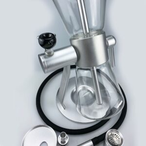 Sandglass Rotating Gravity Bong silver