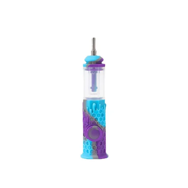 Silicone Nectar Collector | with Titanium Tip Multi-color Durable Lightweight Portable