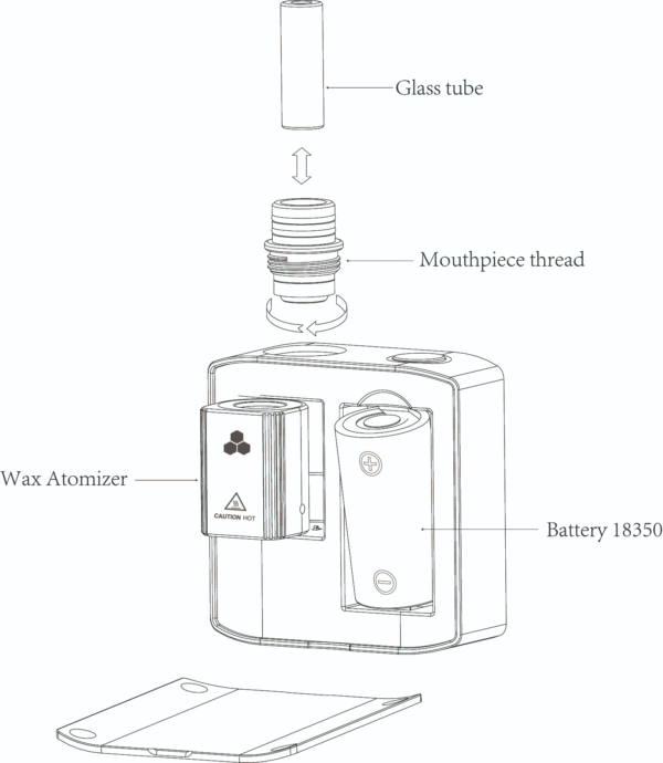 trio-3-vaporizer-wax-chamber how to use wax chamber for trio III vaporizer