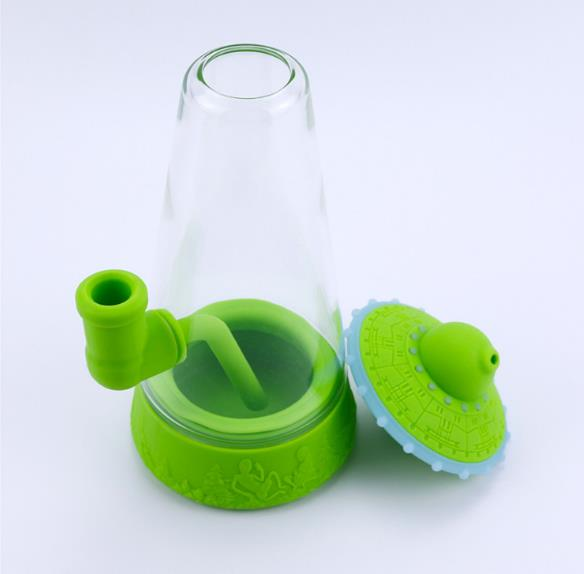 UFO Silicone Glass Space Bong Portable Lightweight