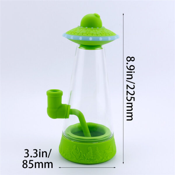 UFO Silicone Glass Space Bong Portable Lightweight