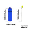 pill box blue with size