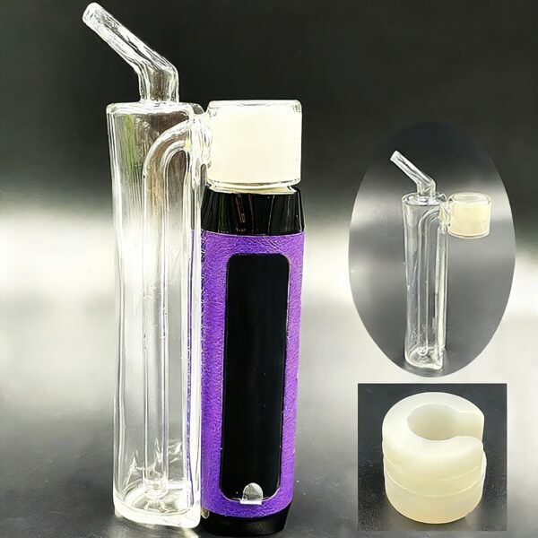 Glass pipe With Silicone Adapter