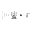 8-in-1 Mega Globe Mk2 Flat Earth Perc Glass Bong - Versatile Water Pipe