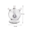 8 in 1 Mega Globe MK2 Glass Flat Earth Edition Water Bong Pipe smoking Kit