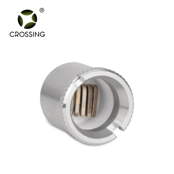 Crushed clapton coil