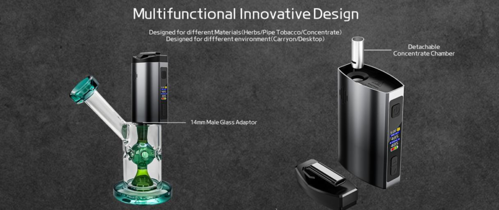 ANIX Steam Mars Vaporizer compatible with glass bong
