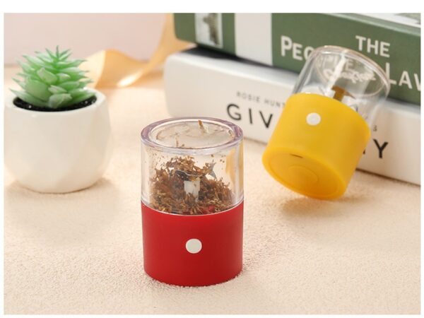 electric herb grinders yellow and red